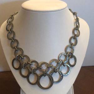 Antique gold ring necklace